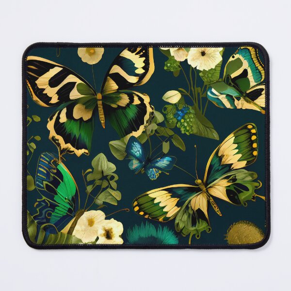 Item preview, Botanical Digital Art Illustration: Zebra Longwing Butterfly, Ulysses Butterfly, Peacock Pansy, Emerald Swallowtail, Blue Clipper Butterfly, Eighty Eight Butterfly, Monarch butterfly designed and sold by MTJ-Mushrooms.