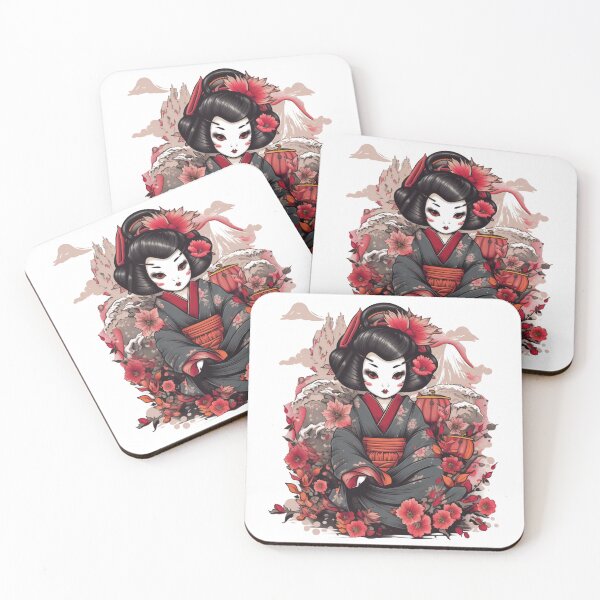 Item preview, Japanese Geisha, Chibi   designed and sold by Abadon96.