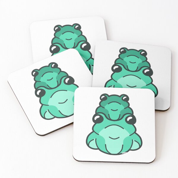 Item preview, Green Double Frog Stack designed and sold by AntaresFallsArt.