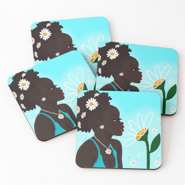 Item preview, Flower Melanin Cartoon designed and sold by Gabrielle Lawrence.