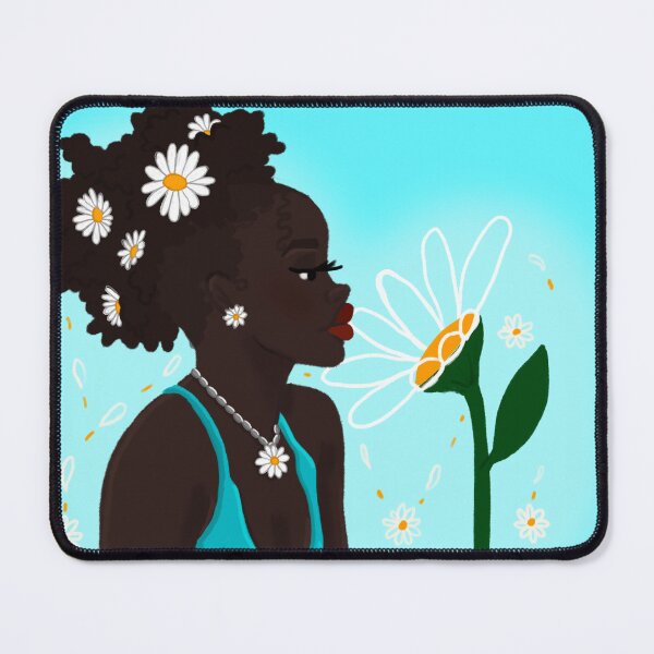 Item preview, Flower Melanin Cartoon designed and sold by Gabrielle Lawrence.