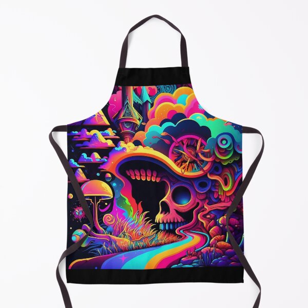 Item preview, Trippy Rainbow Skull Cave designed and sold by VibrantView.