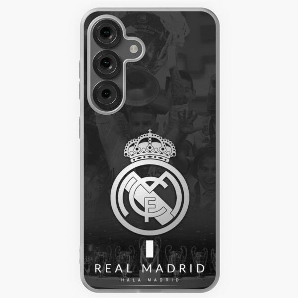 Vista previa del artículo con la obra «Funda y pegatinas para iPhone y Samsung Galaxy del Real Madrid | Vinilo o funda para iPhone Fundas y pegatinas oficiales para iPhone y Samsung del Real Madrid - Muestre su apoyo», diseñado y vendido por NewGenGFX.