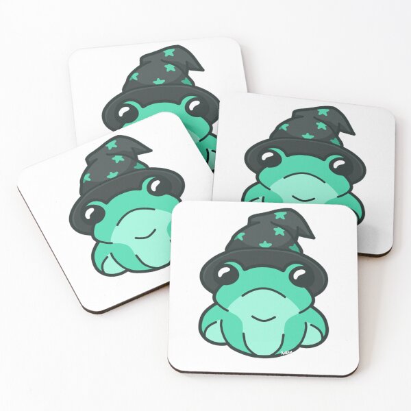 Item preview, Monochrome Green Wizard Frog designed and sold by AntaresFallsArt.