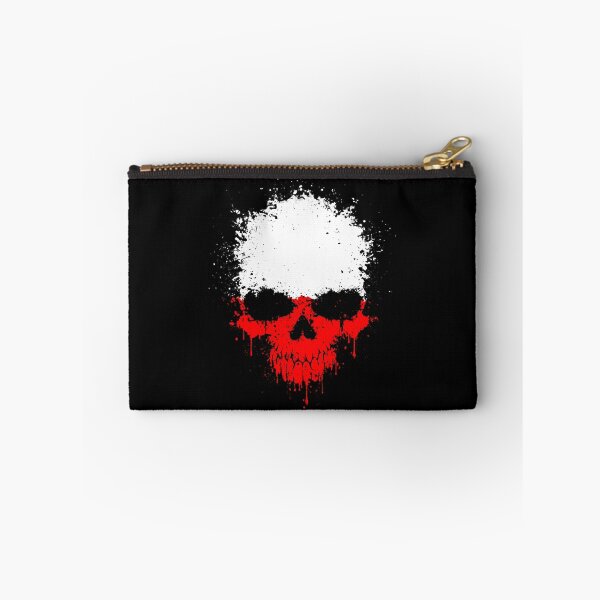 Item preview, Chaotic Polish Flag Splatter Skull designed and sold by JeffBartels.