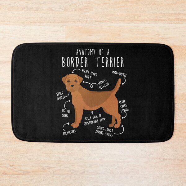Item preview, Border Terrier Red Dog Anatomy designed and sold by Clara Hollins.