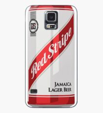 Red Stripe Can Case/Skin for Samsung Galaxy