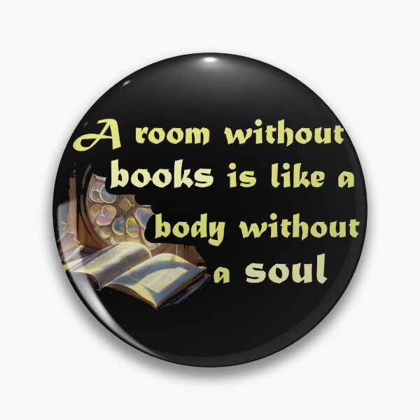 Item preview, Timeless quote by Cicero on importance of books and the soul designed and sold by GalleryArcanum.