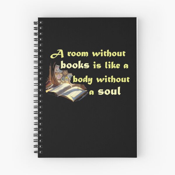 Item preview, Timeless quote by Cicero on importance of books and the soul designed and sold by GalleryArcanum.
