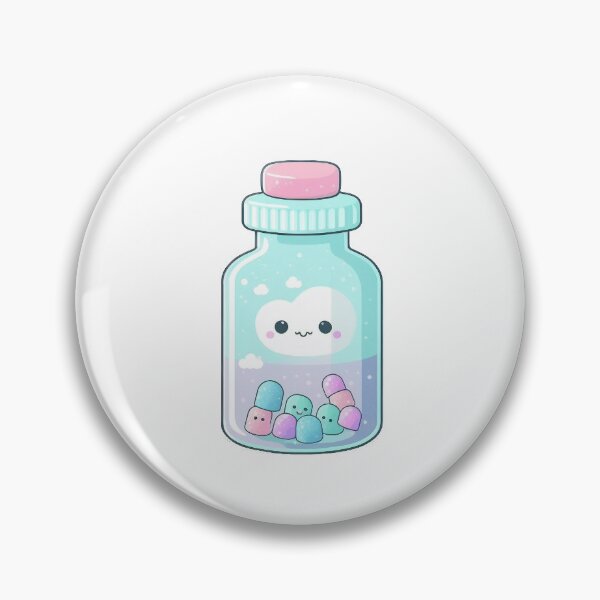 Item preview, Pastel Goth Kawaii Anxiety Pill Bottle designed and sold by SNRGraphics.