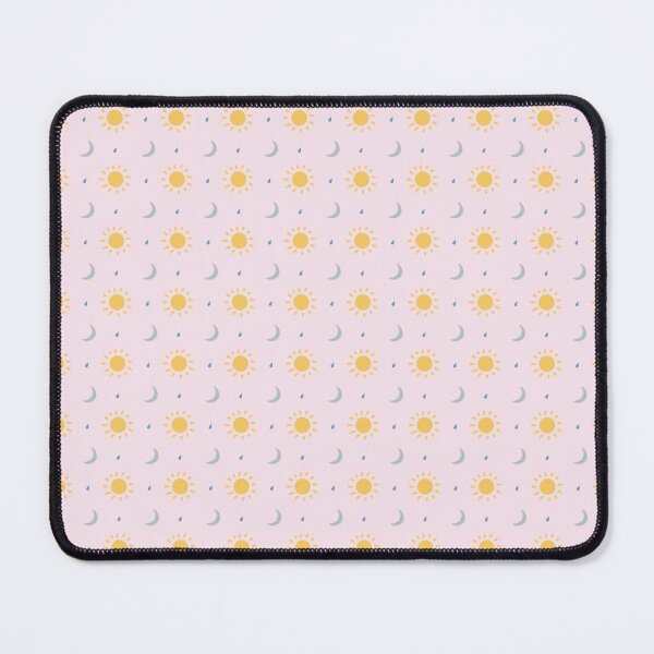 Item preview, Pink and orange cute sky pattern on a pink background designed and sold by Elodie-Motifs.