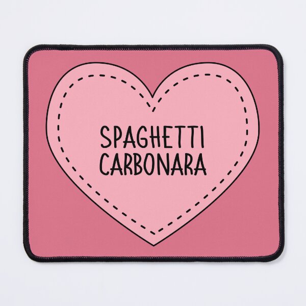Item preview, Spaghetti Carbonara Cute Pink Cottagecore Heart British Food designed and sold by cashewdays.