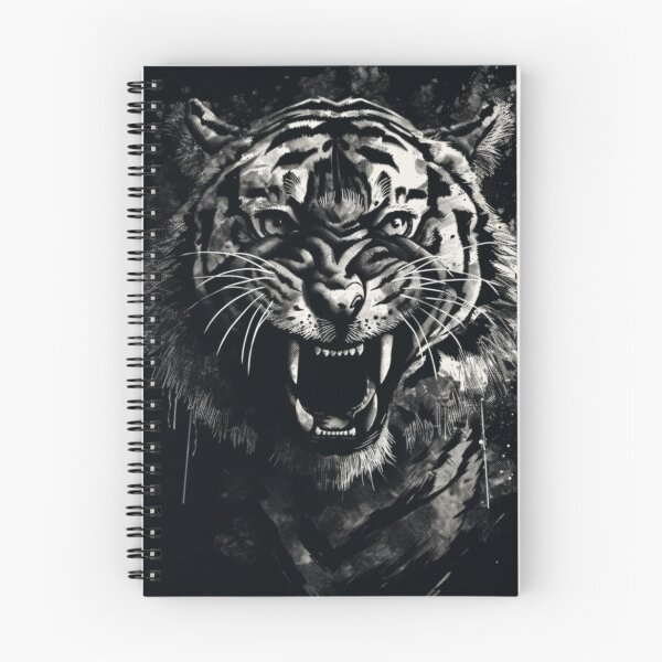 Artikelvorschau, Gruseliger Tiger. entworfen und verkauft von DiamondPixel.