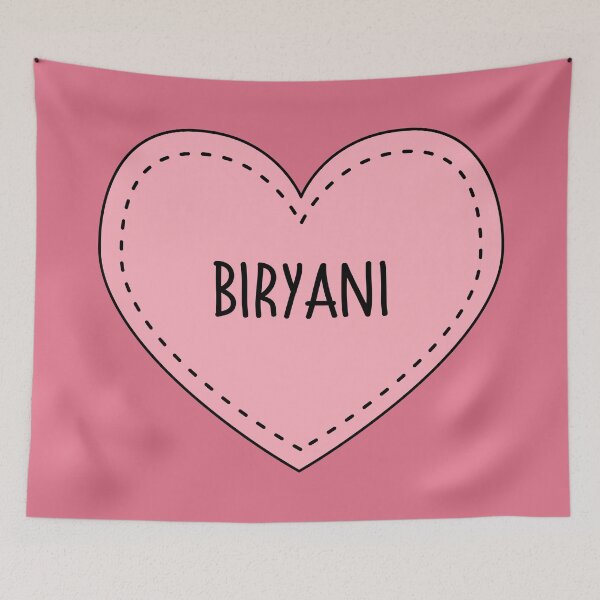Item preview, Biryani Cute Pink Cottagecore Heart Indian Food designed and sold by cashewdays.