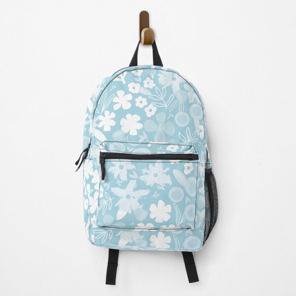 Item preview, Floral Garden | Baby Blue | Hand drawn Florals ©designsbyroochita designed and sold by DesignsbyRoochita Studio.
