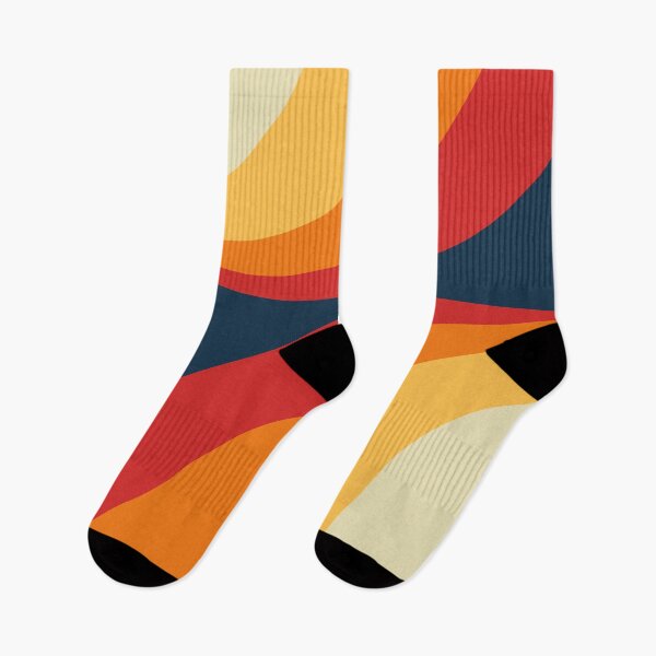 Item preview, Abstract multicolored retro style curves designed and sold by BattaAnastasia.