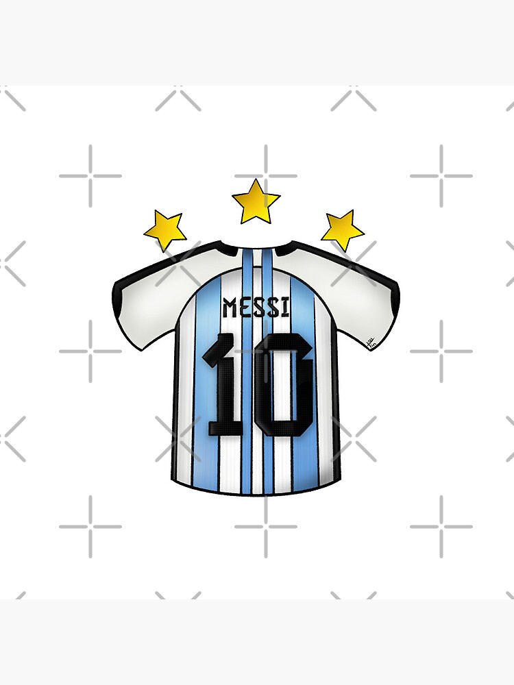 Argentina Shirt Lionel Messi #10 Tee Bobo World Cup Champions T