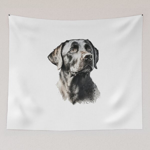 Item preview, Labrador Choc - diseño de acuarela Labrador Retriever negro / chocolate designed and sold by VibrantJD.