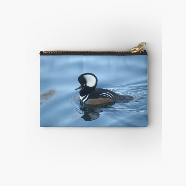 Item preview, Male Hooded Merganser Duck Reflection designed and sold by naturegallery.