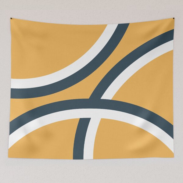 Item preview, Colorful Mid Century arches design designed and sold by BattaAnastasia.