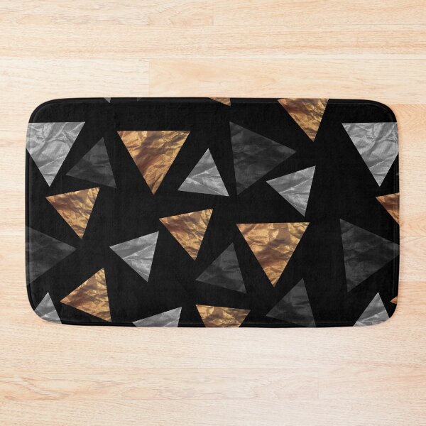 Item preview, Metallic Triangle design Geometric Abstract art work with triangles designed and sold by Thilaniz.