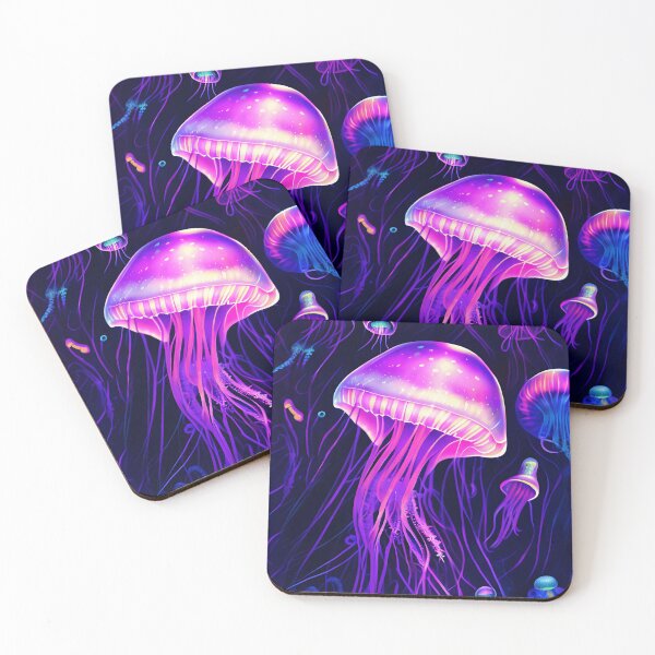 Item preview, Amanita Medusa Jellyfish - Psychedelic Digital Art Painting designed and sold by artezen.