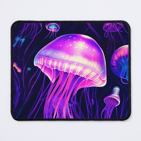 Item preview, Amanita Medusa Jellyfish - Psychedelic Digital Art Painting designed and sold by artezen.