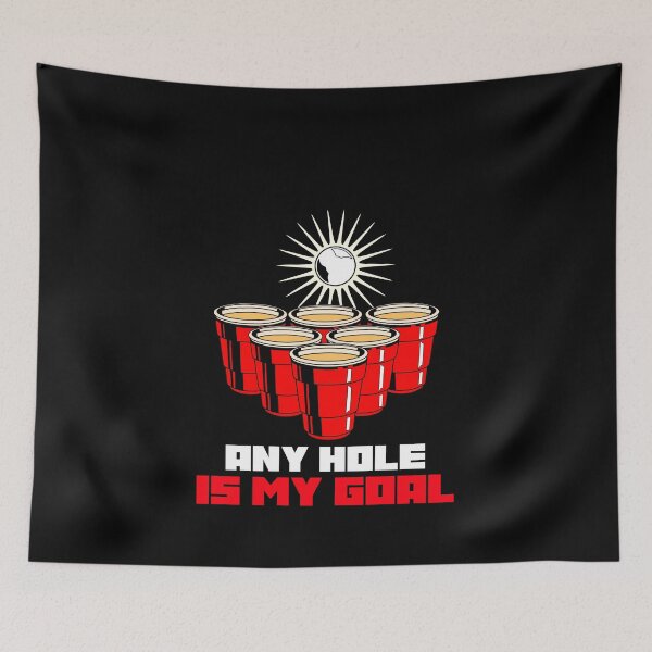 Item preview, any hole is my goal beerpong funny drinking party designed and sold by STELATO.