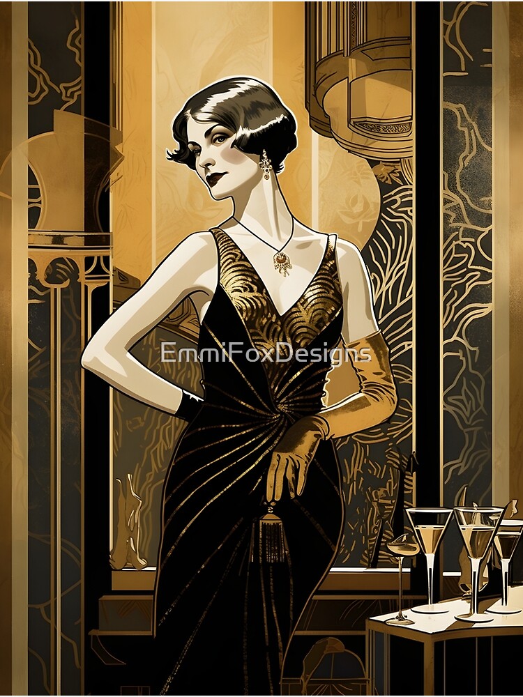 Poster Dames de mode et accessoires sont des années 20 