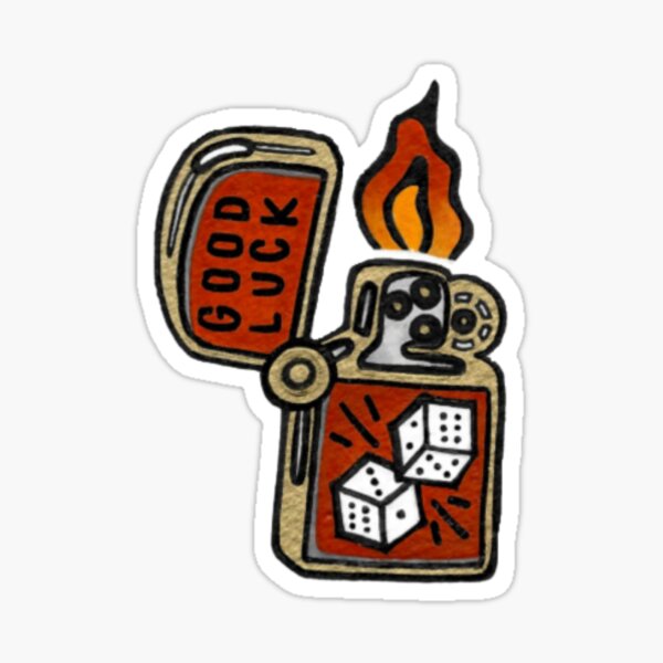 Lucky Lighter Sticker