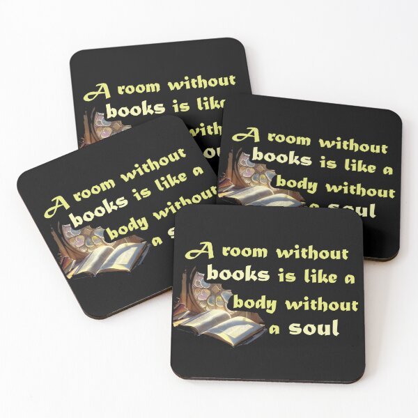 Item preview, Timeless quote by Cicero on importance of books and the soul designed and sold by GalleryArcanum.