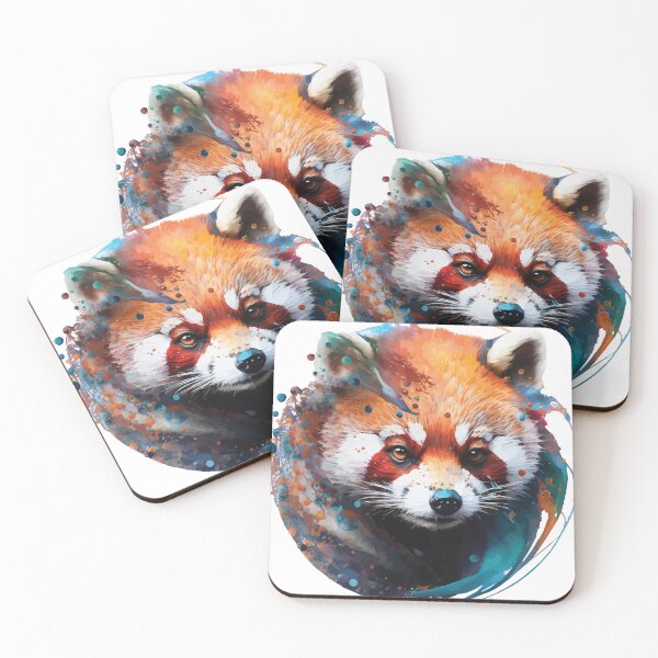 Item preview, A Cute Red Panda Looking Ahead - Spirit Animals in Vibrant Color designed and sold by GVRDesign.