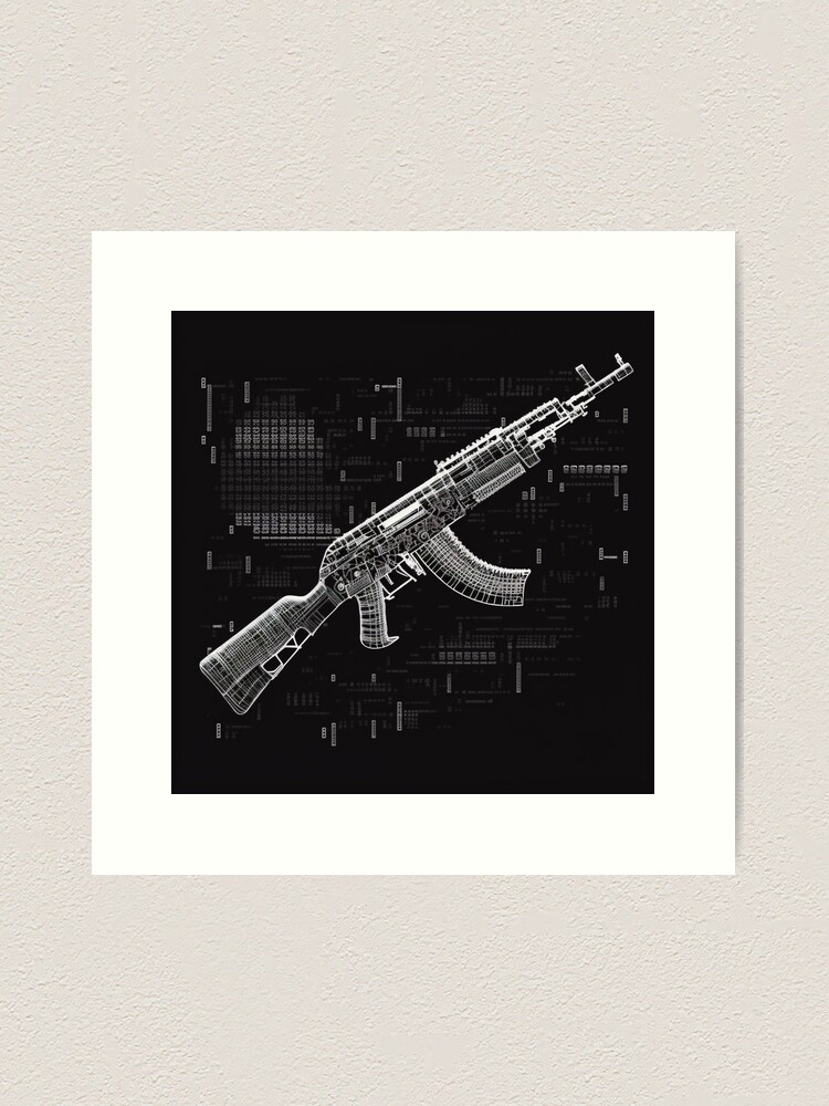AK-47 in ASCII art AK-47 in ASCII art