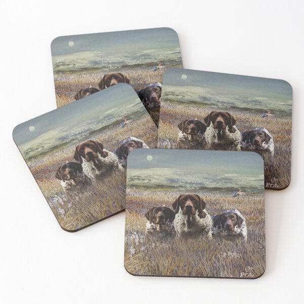 Item preview, German shorthaired pointers on point designed and sold by TammyHunterArt.