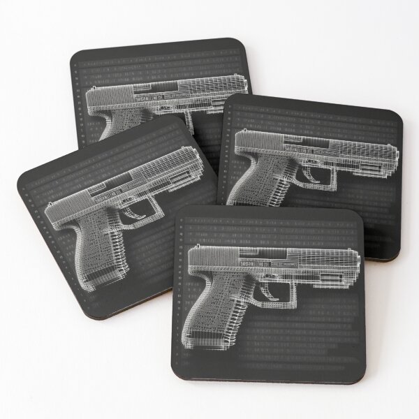 Item preview, Glock in ASCII Art designed and sold by mkrnnbdc.