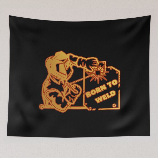 Item preview, Born to Weld - Striking Welder Graphic for Metalwork Lovers designed and sold by ElLocoMus.