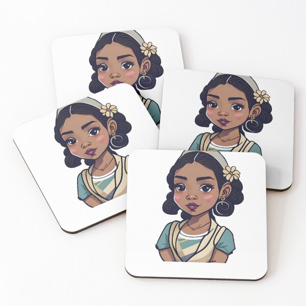 Item preview, Adorable Caribbean Woman Sticker designed and sold by PhimaDesing.