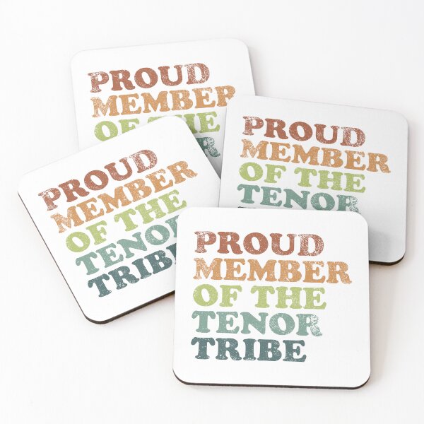 Item preview, Kopie von Proud Member of the Tenor Tribe retro dark designed and sold by Line2Rhyme.