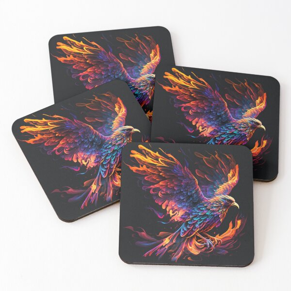 Item preview, Eagle in flames paint digital art designed and sold by ARTISTRY  ATELIER.