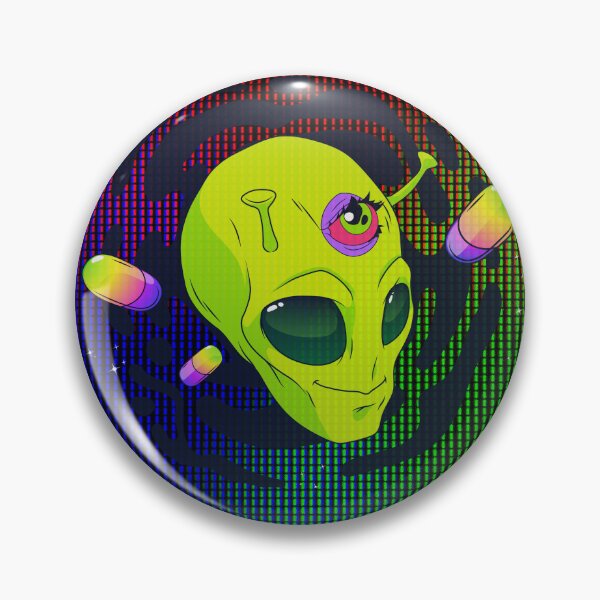 Aperçu de l'œuvre skull-alien-colors-weird-psychedelic-tripy-art-illusion-creativity créée et vendue par Designerboutic.