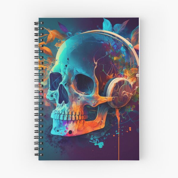 Item preview, Skull wears headphones  designed and sold by designer  ⭐ ⭐ ⭐ ⭐ ⭐.