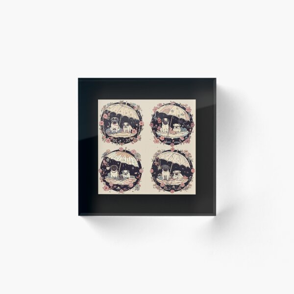 Item preview, Pugs and Umbrellas  designed and sold by Sheldon Johnson.