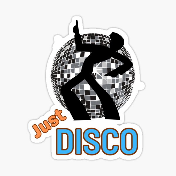 Metallic Seventies Disco Emblem  Sticker for Sale by VintageLAClubs