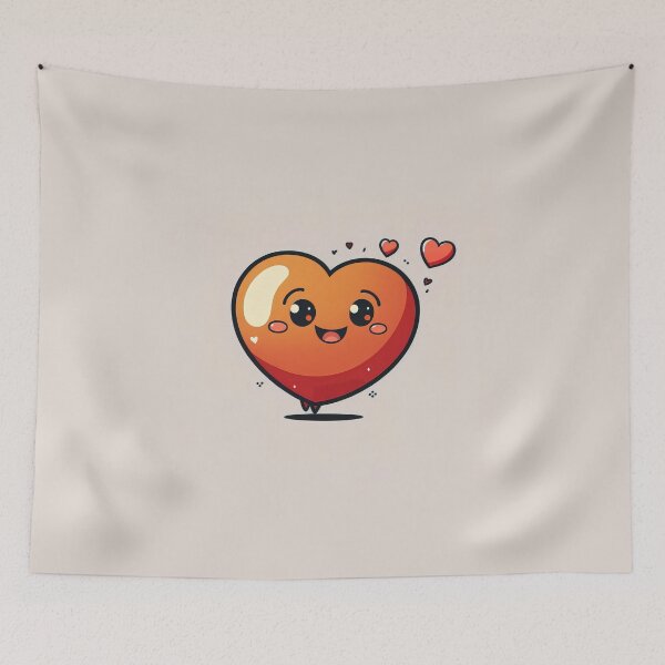 Item preview, Heart cute character, happy valentine's day gift for you boyfriend or girlfriend designed and sold by One Piece Bounty Poster.