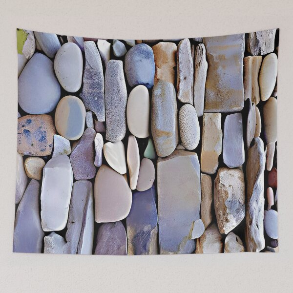 Item preview, A pattern of many colored and oblong, square and round stones designed and sold by Rostislav Bouda.