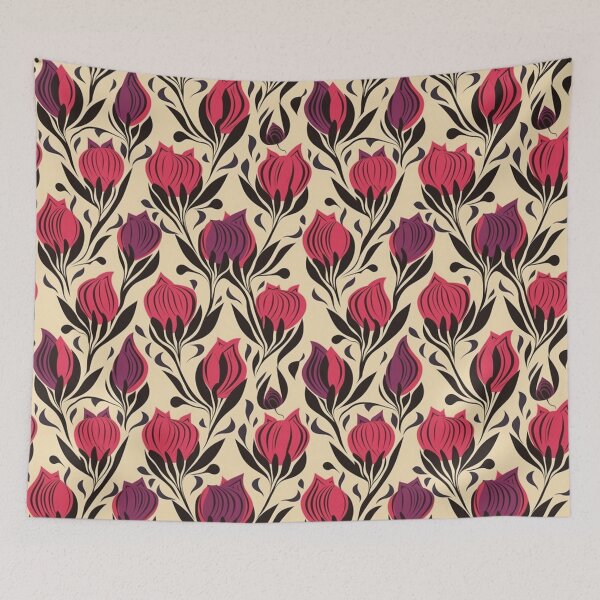 Item preview, Elegant Tulips Pattern Seamless Tulip Motif Collection V12 designed and sold by Family Journey with God.