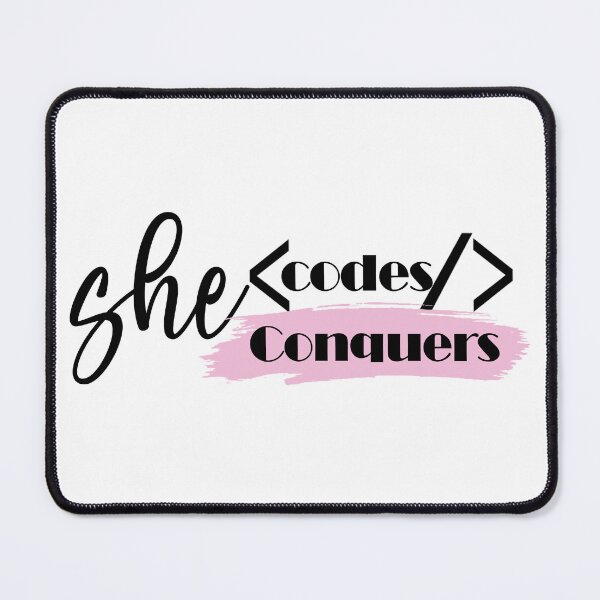 Item preview, She Codes She Conquers designed and sold by Vdae Art.