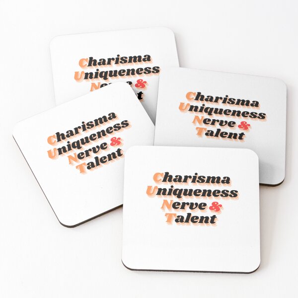 Item preview, Charisma, Uniqueness, Nerve and Talent.  designed and sold by elatyaouishop.