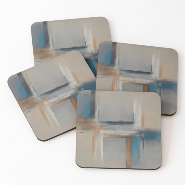 Item preview, Abstract blue gold gray designed and sold by christineiris.