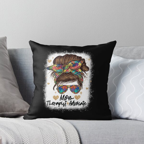 Item preview, Mom Therapist Advocate My Life With Autism Awareness designed and sold by GravitiTees.